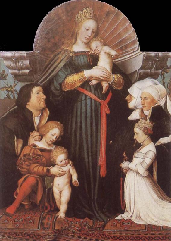 HOLBEIN, Hans the Younger Damstadt Madonna Norge oil painting art